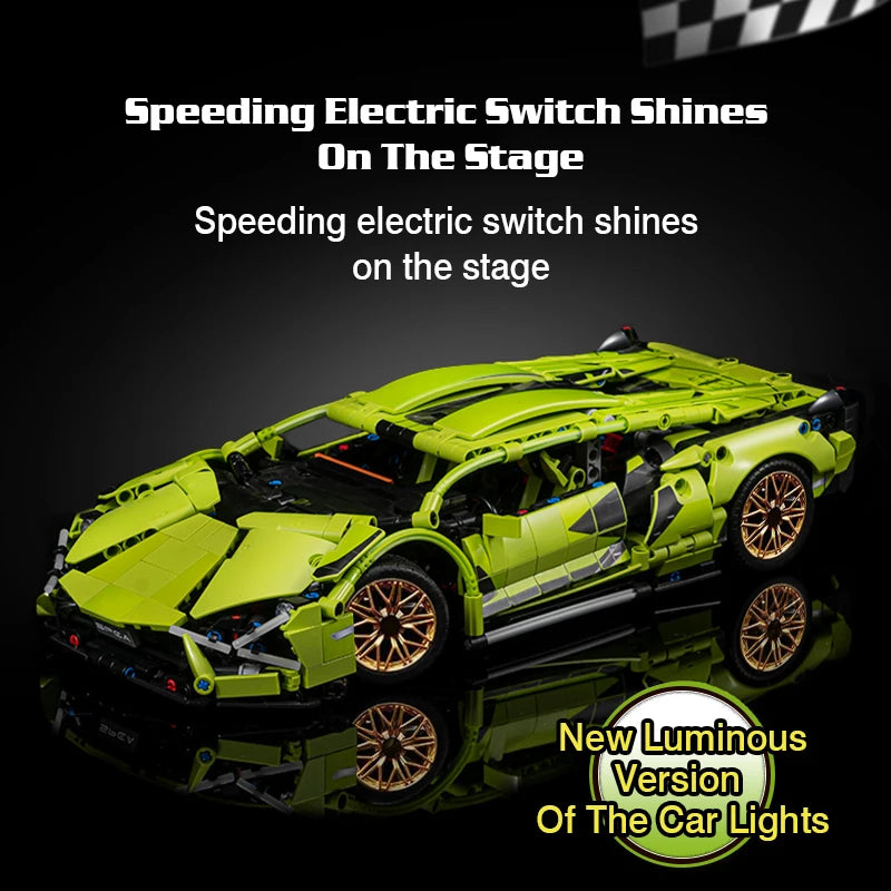 Lamborghini Building Block Kit – Static & RC Dynamic Version | LuxCarModel