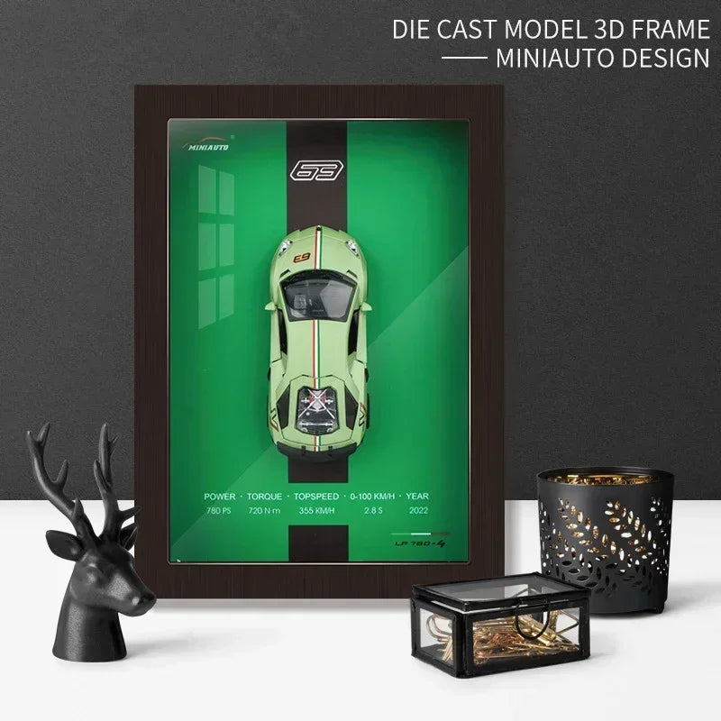 3D Display Frame – Luxury Magnetic Car Showcase Case | LuxCarModel