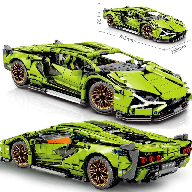 Lamborghini Building Block Kit – Static & RC Dynamic Version | LuxCarModel